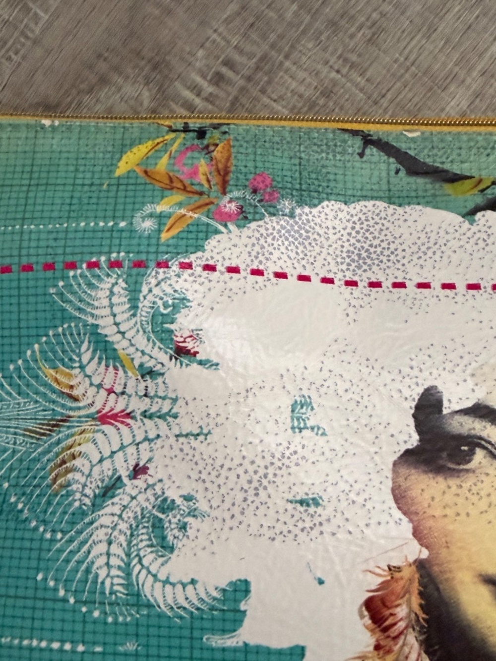 Papaya Art Tasseled Clutch - Picture 5 of 6